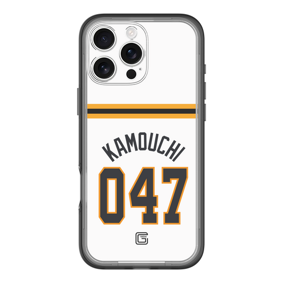 スリムプロテクションプレミアムケース［ 読売ジャイアンツ - #047 KAMOUCHI - ホーム ］