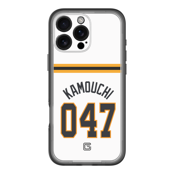 スリムプロテクションプレミアムケース［ 読売ジャイアンツ - #047 KAMOUCHI - ホーム ］