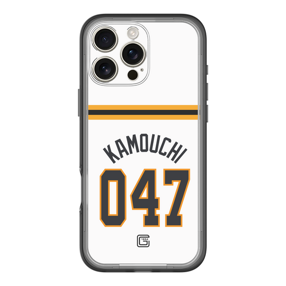 スリムプロテクションプレミアムケース［ 読売ジャイアンツ - #047 KAMOUCHI - ホーム ］