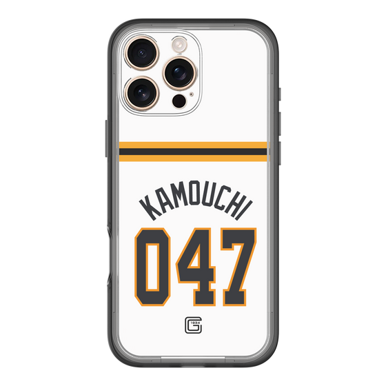 スリムプロテクションプレミアムケース［ 読売ジャイアンツ - #047 KAMOUCHI - ホーム ］