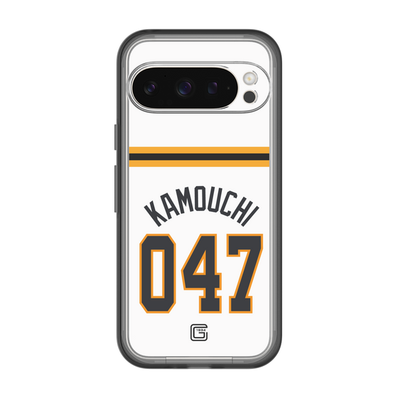 スリムプロテクションプレミアムケース［ 読売ジャイアンツ - #047 KAMOUCHI - ホーム ］