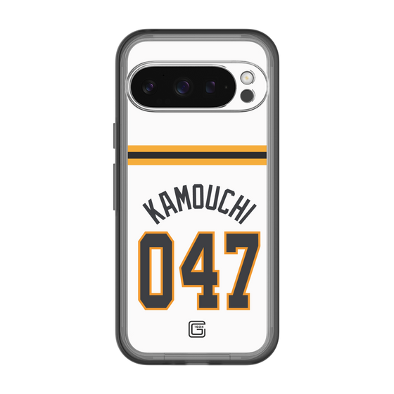 スリムプロテクションプレミアムケース［ 読売ジャイアンツ - #047 KAMOUCHI - ホーム ］