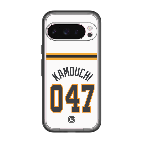スリムプロテクションプレミアムケース［ 読売ジャイアンツ - #047 KAMOUCHI - ホーム ］