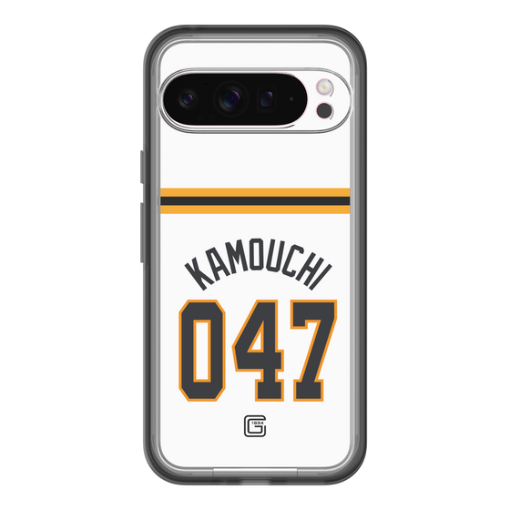 スリムプロテクションプレミアムケース［ 読売ジャイアンツ - #047 KAMOUCHI - ホーム ］