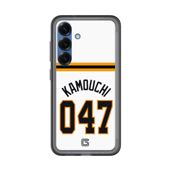 スリムプロテクションプレミアムケース［ 読売ジャイアンツ - #047 KAMOUCHI - ホーム ］
