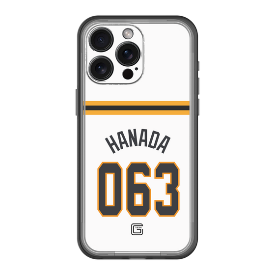スリムプロテクションプレミアムケース［ 読売ジャイアンツ - #063 HANADA - ホーム ］