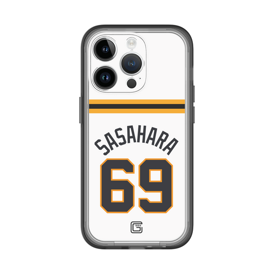 スリムプロテクションプレミアムケース［ 読売ジャイアンツ - #69 SASAHARA - ホーム ］