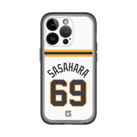 スリムプロテクションプレミアムケース［ 読売ジャイアンツ - #69 SASAHARA - ホーム ］