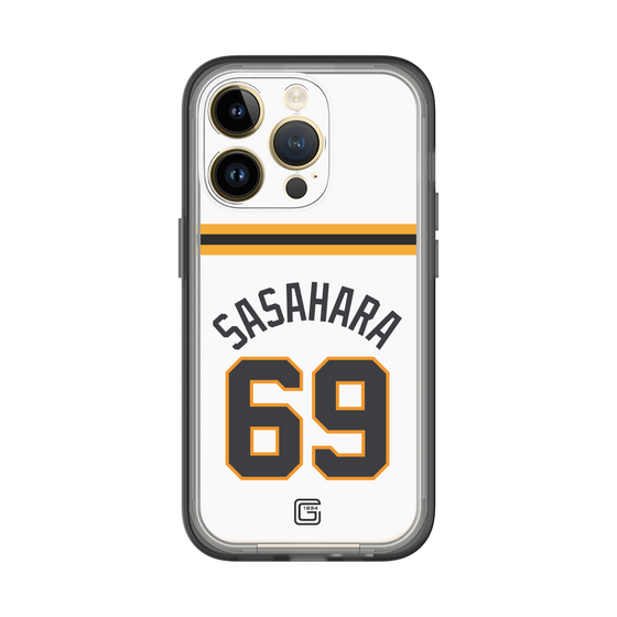スリムプロテクションプレミアムケース［ 読売ジャイアンツ - #69 SASAHARA - ホーム ］