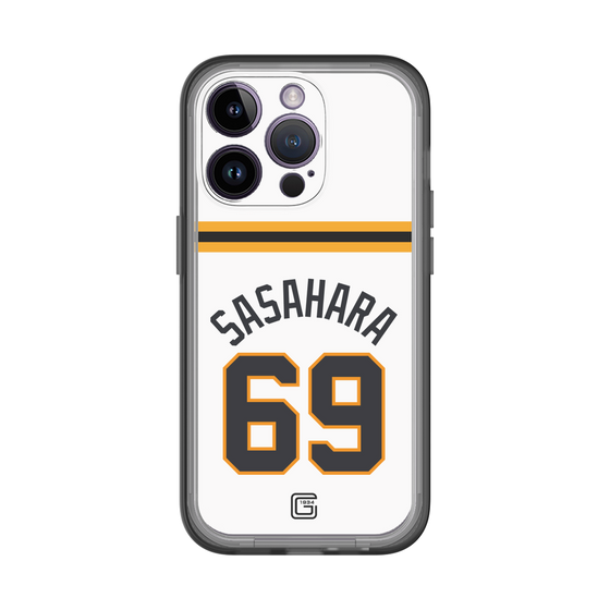 スリムプロテクションプレミアムケース［ 読売ジャイアンツ - #69 SASAHARA - ホーム ］