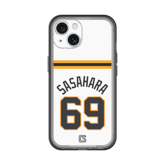 スリムプロテクションプレミアムケース［ 読売ジャイアンツ - #69 SASAHARA - ホーム ］