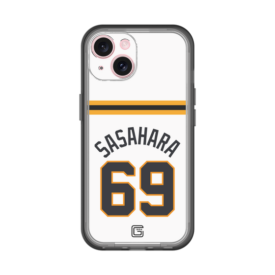 スリムプロテクションプレミアムケース［ 読売ジャイアンツ - #69 SASAHARA - ホーム ］