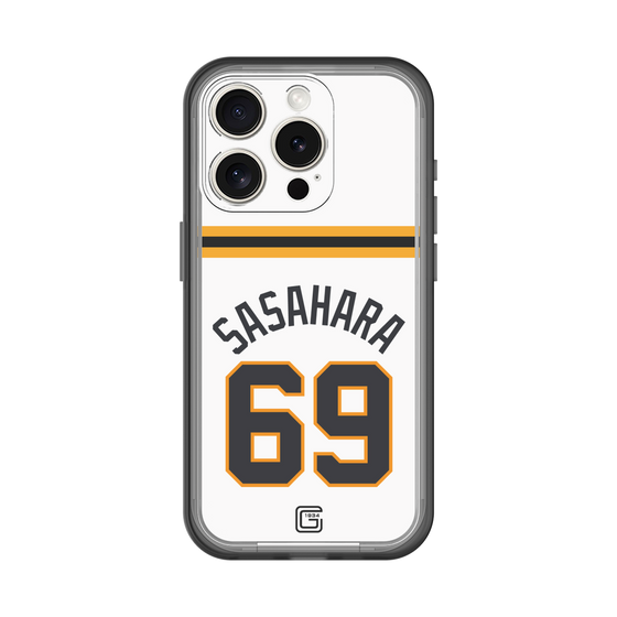 スリムプロテクションプレミアムケース［ 読売ジャイアンツ - #69 SASAHARA - ホーム ］