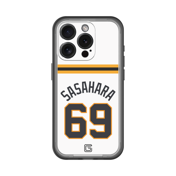 スリムプロテクションプレミアムケース［ 読売ジャイアンツ - #69 SASAHARA - ホーム ］