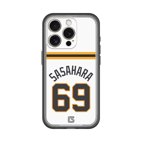スリムプロテクションプレミアムケース［ 読売ジャイアンツ - #69 SASAHARA - ホーム ］