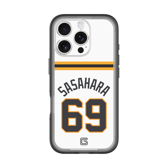 スリムプロテクションプレミアムケース［ 読売ジャイアンツ - #69 SASAHARA - ホーム ］