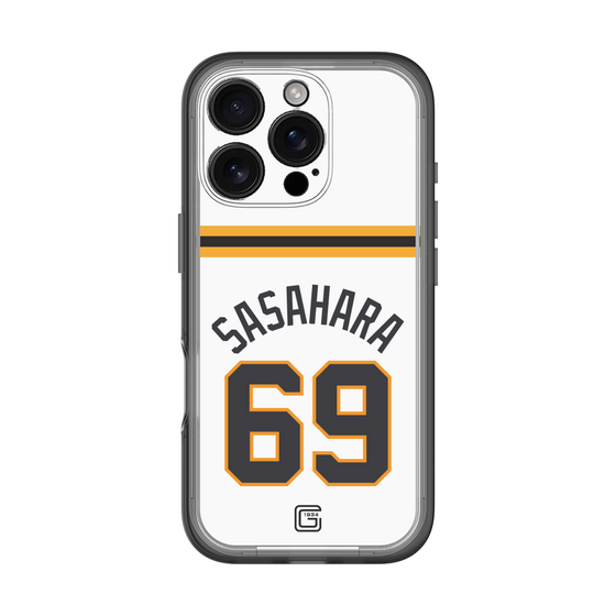 スリムプロテクションプレミアムケース［ 読売ジャイアンツ - #69 SASAHARA - ホーム ］