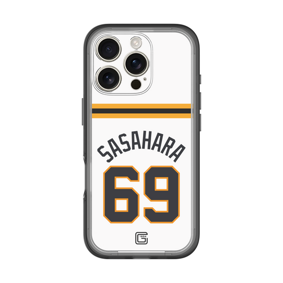 スリムプロテクションプレミアムケース［ 読売ジャイアンツ - #69 SASAHARA - ホーム ］