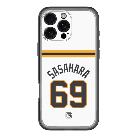 スリムプロテクションプレミアムケース［ 読売ジャイアンツ - #69 SASAHARA - ホーム ］