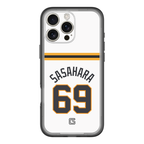 スリムプロテクションプレミアムケース［ 読売ジャイアンツ - #69 SASAHARA - ホーム ］