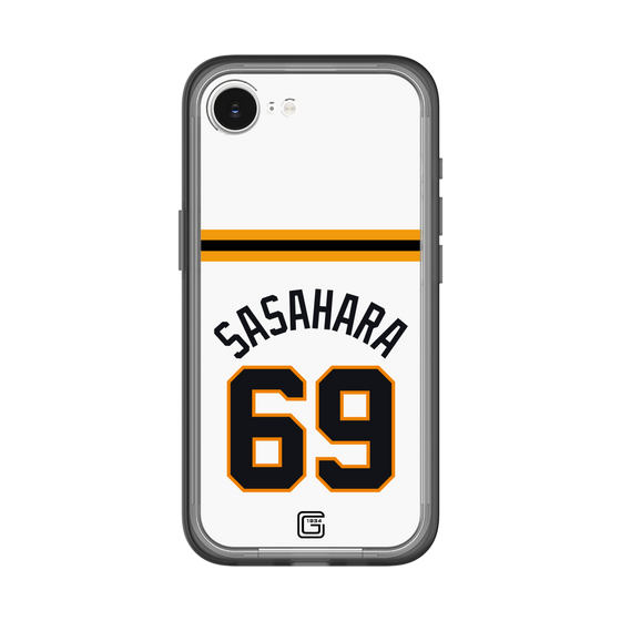 スリムプロテクションプレミアムケース［ 読売ジャイアンツ - #69 SASAHARA - ホーム ］