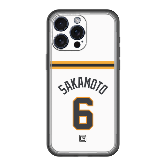 スリムプロテクションプレミアムケース［ 読売ジャイアンツ - #6 SAKAMOTO - ホーム ］