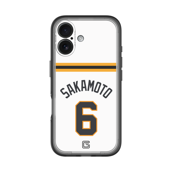スリムプロテクションプレミアムケース［ 読売ジャイアンツ - #6 SAKAMOTO - ホーム ］