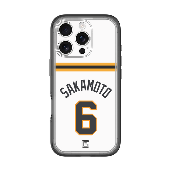 スリムプロテクションプレミアムケース［ 読売ジャイアンツ - #6 SAKAMOTO - ホーム ］