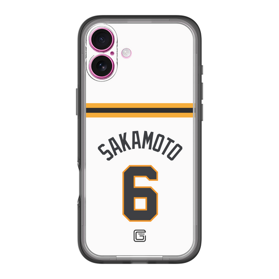 スリムプロテクションプレミアムケース［ 読売ジャイアンツ - #6 SAKAMOTO - ホーム ］