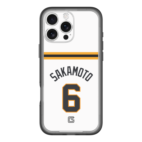 スリムプロテクションプレミアムケース［ 読売ジャイアンツ - #6 SAKAMOTO - ホーム ］