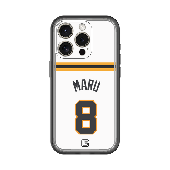 スリムプロテクションプレミアムケース［ 読売ジャイアンツ - #8 MARU - ホーム ］
