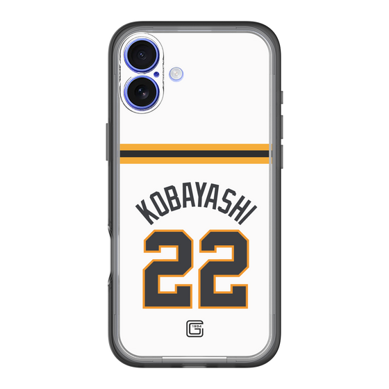スリムプロテクションプレミアムケース［ 読売ジャイアンツ - #22 KOBAYASHI - ホーム ］