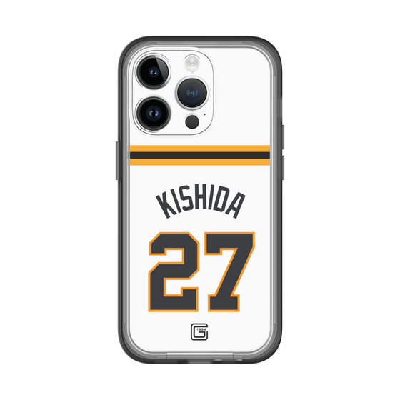 スリムプロテクションプレミアムケース［ 読売ジャイアンツ - #27 KISHIDA - ホーム ］