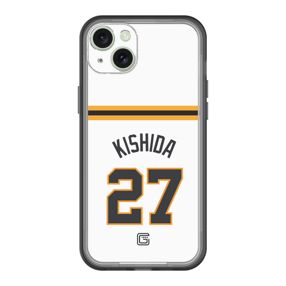 スリムプロテクションプレミアムケース［ 読売ジャイアンツ - #27 KISHIDA - ホーム ］