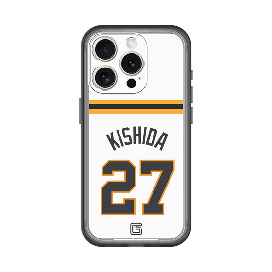 スリムプロテクションプレミアムケース［ 読売ジャイアンツ - #27 KISHIDA - ホーム ］