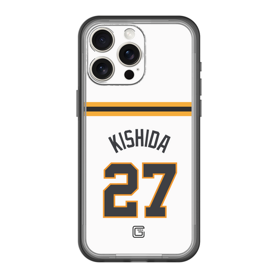 スリムプロテクションプレミアムケース［ 読売ジャイアンツ - #27 KISHIDA - ホーム ］