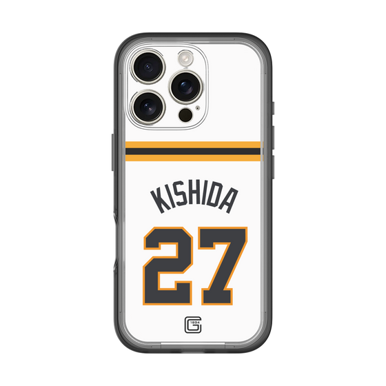 スリムプロテクションプレミアムケース［ 読売ジャイアンツ - #27 KISHIDA - ホーム ］