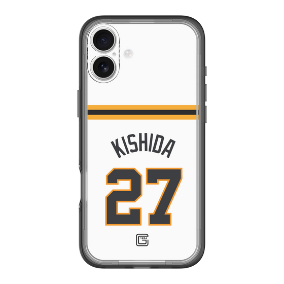 スリムプロテクションプレミアムケース［ 読売ジャイアンツ - #27 KISHIDA - ホーム ］