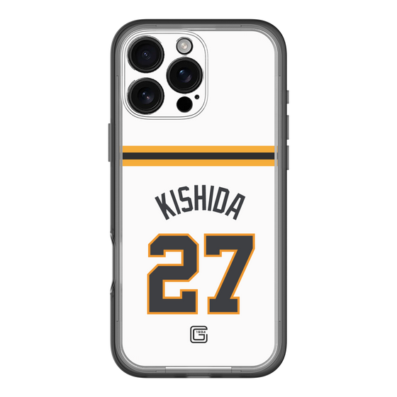 スリムプロテクションプレミアムケース［ 読売ジャイアンツ - #27 KISHIDA - ホーム ］