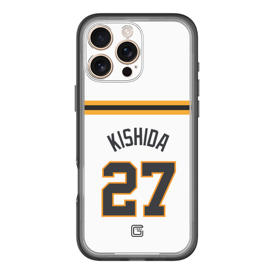 スリムプロテクションプレミアムケース［ 読売ジャイアンツ - #27 KISHIDA - ホーム ］