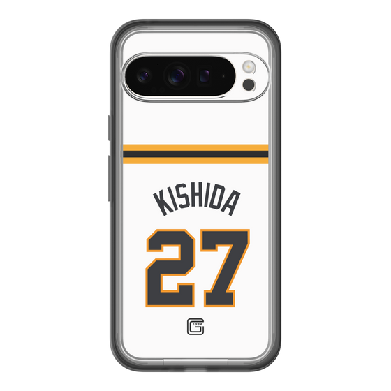 スリムプロテクションプレミアムケース［ 読売ジャイアンツ - #27 KISHIDA - ホーム ］