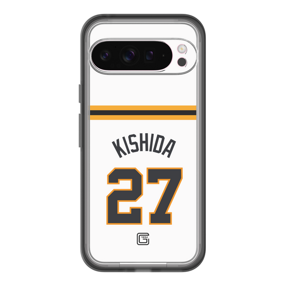 スリムプロテクションプレミアムケース［ 読売ジャイアンツ - #27 KISHIDA - ホーム ］