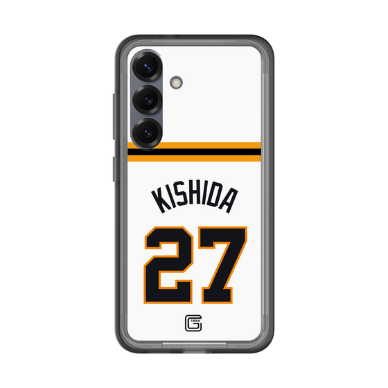 スリムプロテクションプレミアムケース［ 読売ジャイアンツ - #27 KISHIDA - ホーム ］