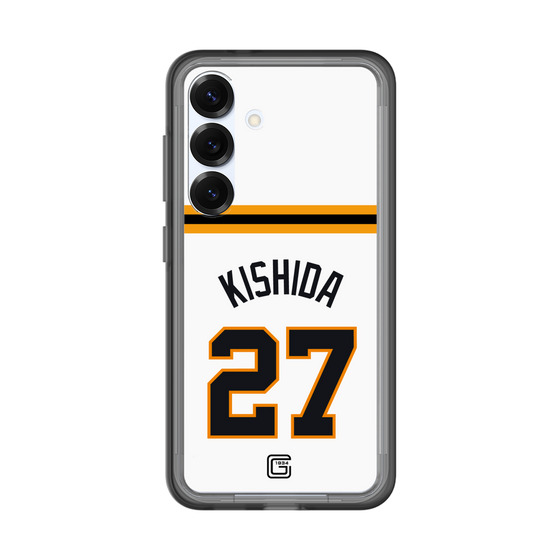 スリムプロテクションプレミアムケース［ 読売ジャイアンツ - #27 KISHIDA - ホーム ］