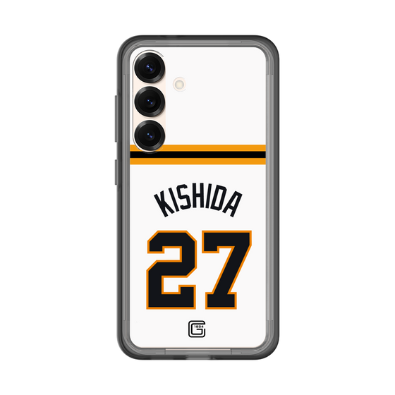 スリムプロテクションプレミアムケース［ 読売ジャイアンツ - #27 KISHIDA - ホーム ］