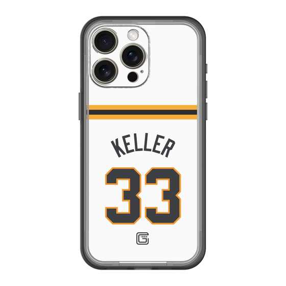 スリムプロテクションプレミアムケース［ 読売ジャイアンツ - #33 KELLER - ホーム ］