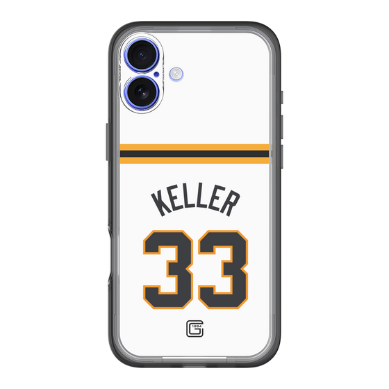 スリムプロテクションプレミアムケース［ 読売ジャイアンツ - #33 KELLER - ホーム ］