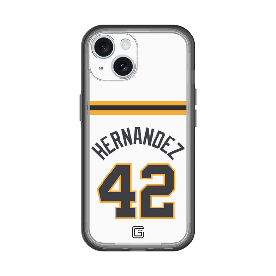 スリムプロテクションプレミアムケース［ 読売ジャイアンツ - #42 HERNANDEZ - ホーム ］