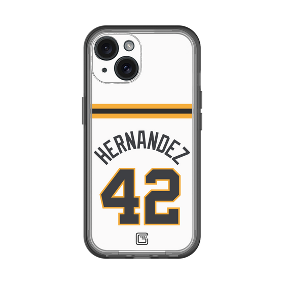 スリムプロテクションプレミアムケース［ 読売ジャイアンツ - #42 HERNANDEZ - ホーム ］