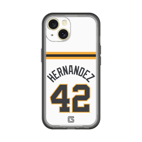 スリムプロテクションプレミアムケース［ 読売ジャイアンツ - #42 HERNANDEZ - ホーム ］